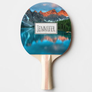 Pala De Ping Pong Fotografía paisajística de Montaña y Lago Escénico