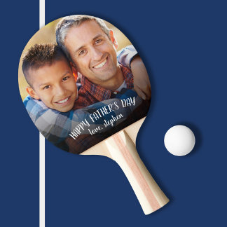Pala De Ping Pong Fotografía personalizada del Día del Padre Feliz