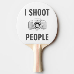Pala De Ping Pong fotógrafo de cámara de fotos de texto divertido pa