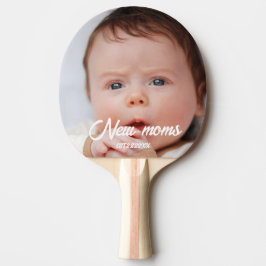 Pala De Ping Pong Fotos personalizadas de bebés para nuevas mamás