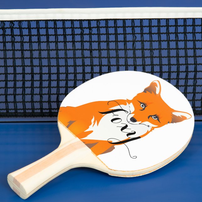Pala De Ping Pong Fox de criaturas de bosques personalizadas (in situ)