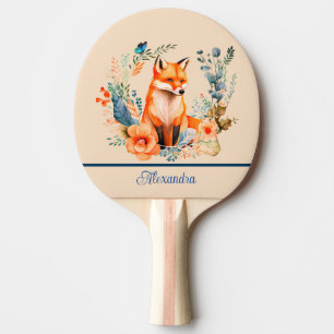 Pala De Ping Pong Fox Floral personalizada