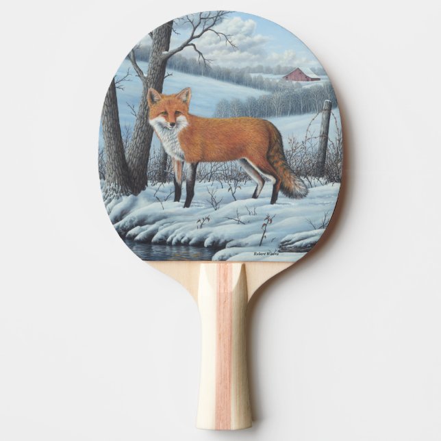 Pala De Ping Pong Fox rojo (Anverso)