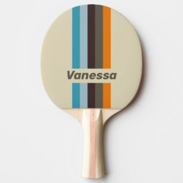 Pala De Ping Pong Foxglove Rust Pin Striped with Name
