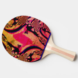 Pala De Ping Pong Fractales psicodélicos Ping Pong Paddle