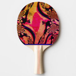 Pala De Ping Pong Fractales psicodélicos Ping Pong Paddle