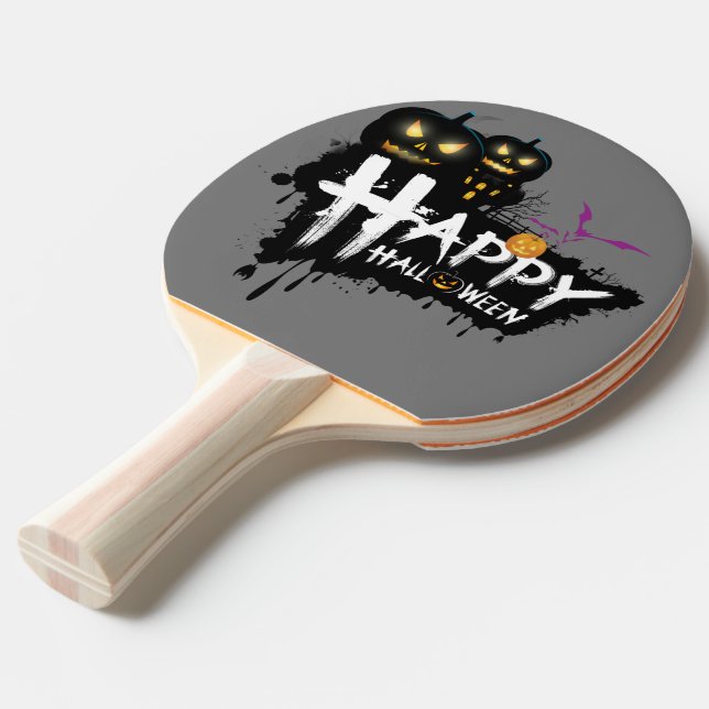 Pala De Ping Pong Fragmento espeluznante: Edición de Halloween Ping  (Ángulo frontal)