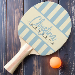 Pala De Ping Pong Frania de Dulce Polo de Mediados de Siglo Nombre d