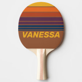 Pala De Ping Pong Franja de horizonte de arcilla secada al sol con n