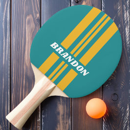 Pala De Ping Pong Franja de Rally Amanecer de Conchas con Nombre