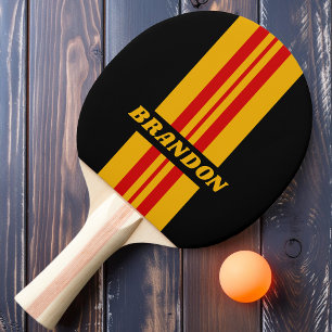 Pala De Ping Pong Franja de Rally de la Ciudad Capital Vintage con N