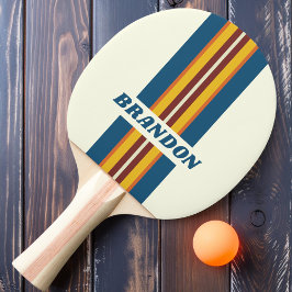 Pala De Ping Pong Franja de Rally Vintage Five con Nombre
