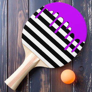 Pala De Ping Pong Franja Embrujada Goteo Púrpura