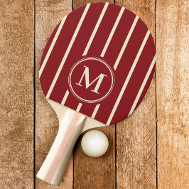Pala De Ping Pong Franjas de Monograma Profundo Color Arándano