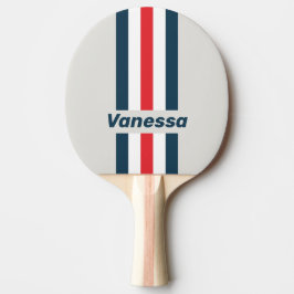 Pala De Ping Pong Franjas de pin de Warbird con nombre