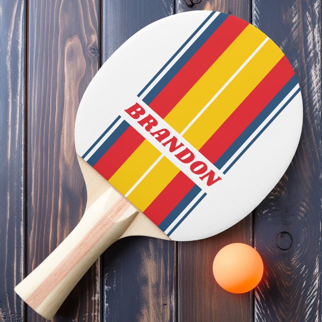 Pala De Ping Pong Franjas de Retro Mountain Board con Nombre (Subido por el creador)