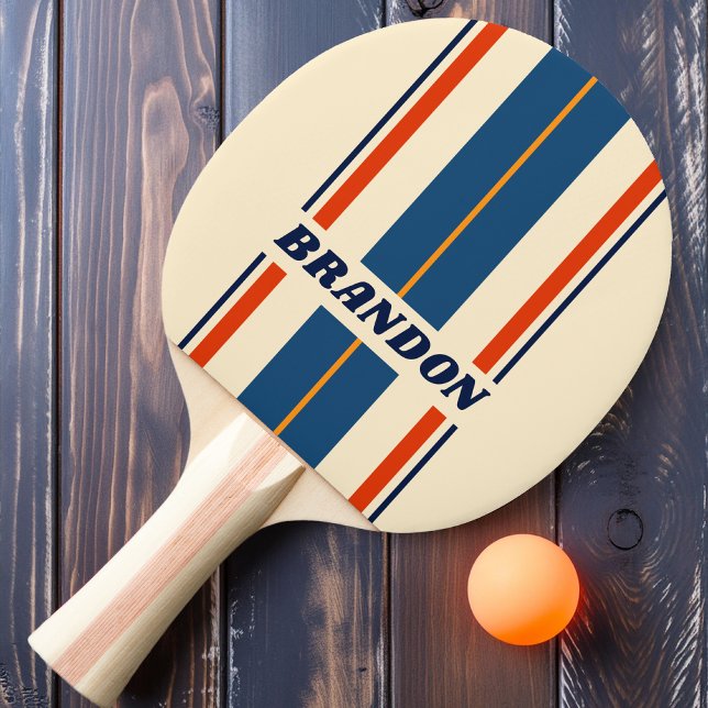 Pala De Ping Pong Franjas de tablero de arcoíris retro del desierto  (Subido por el creador)