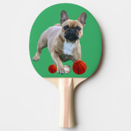 Pala De Ping Pong Französische Bulldogge Sprung French Bulldog 