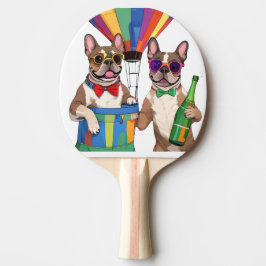 Pala De Ping Pong Französische Bulldoggen Neujahr French Bulldog