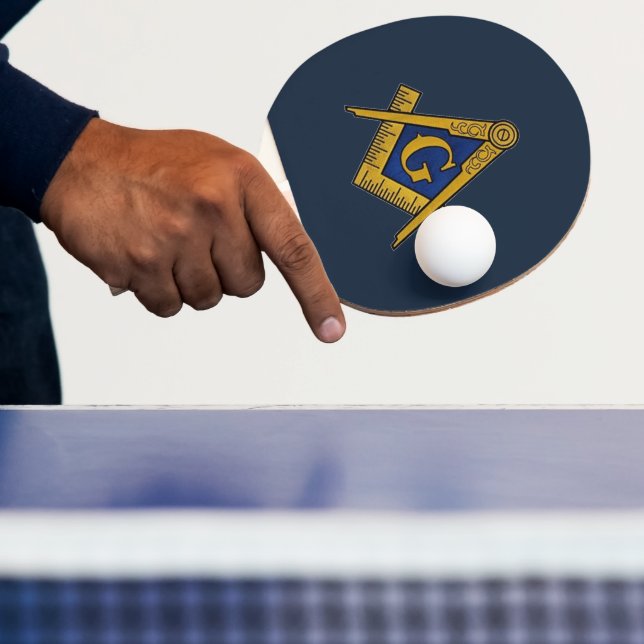 Pala De Ping Pong Freemason Fiesta BBQ Masonic Freemasonry (in situ)