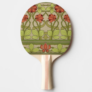Pala De Ping Pong Frieze Border Art Nouveau Floral