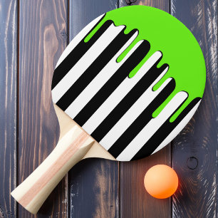 Pala De Ping Pong Frisado embrujado Verde Goteo