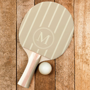 Pala De Ping Pong Frisas de Monograma Color Duna de Arena