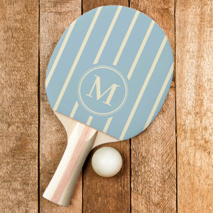 Pala De Ping Pong Frisas Monograma Color Cielo Claro