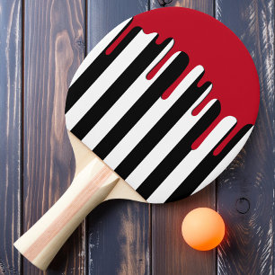 Pala De Ping Pong Friso Embrujado Goteo Rojo