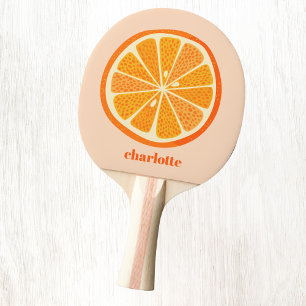 Pala De Ping Pong Fruta de diversión personalizada Naranja de cítric