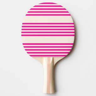 Pala De Ping Pong Fuchsia y beige cinco rayas