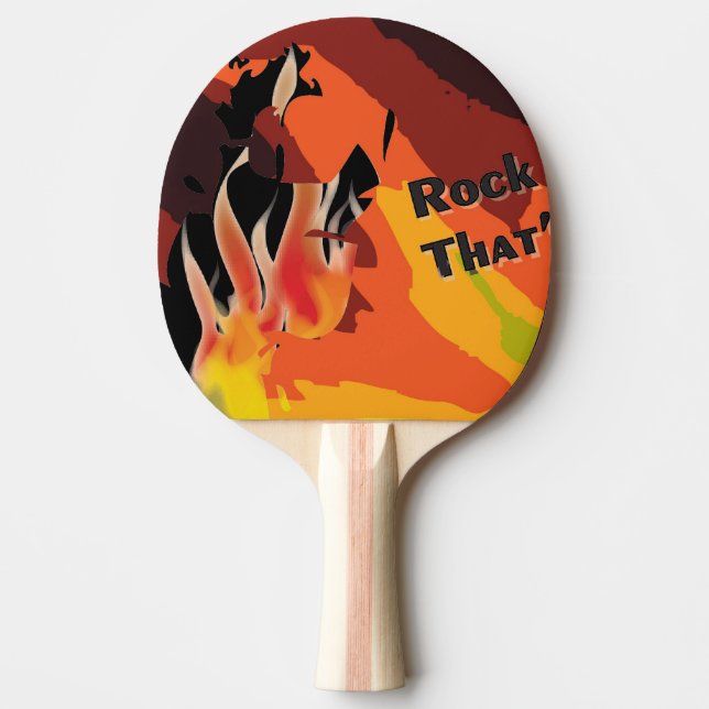 Pala De Ping Pong Fuego (Anverso)