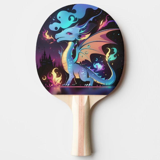 Pala De Ping Pong Fuego de dragón encantado (Anverso)