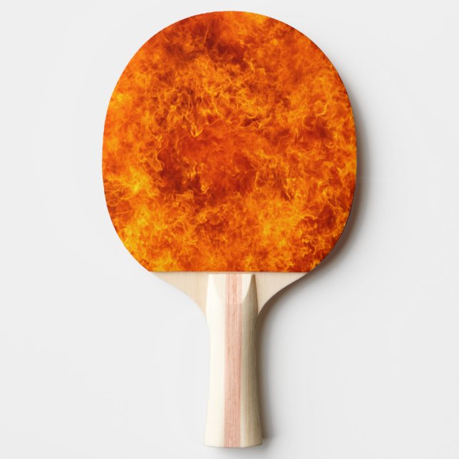 Pala De Ping Pong Fuego llameante caliente (Anverso)