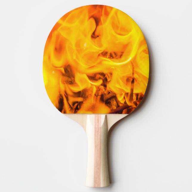 Pala De Ping Pong Fuego y llamas (Reverso)