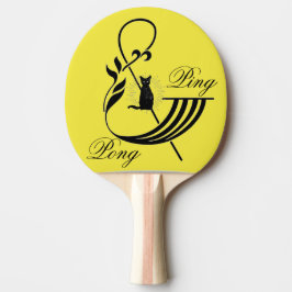 Pala De Ping Pong Fun Yellow Ping y Pong Paddle