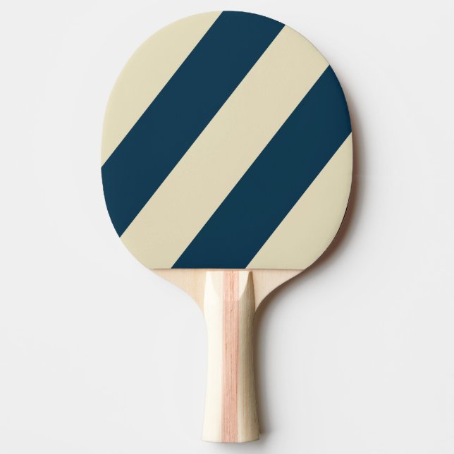 Pala De Ping Pong Fundición de la marina retro tres franjas audaces (Anverso)