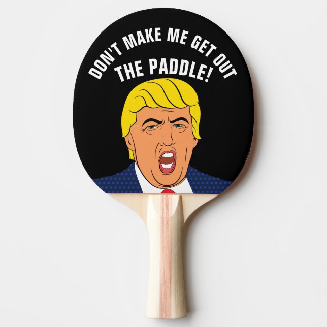 PALA DE PING PONG FUNNY DONALD TRUMP PING PONG PADDLES (Anverso)