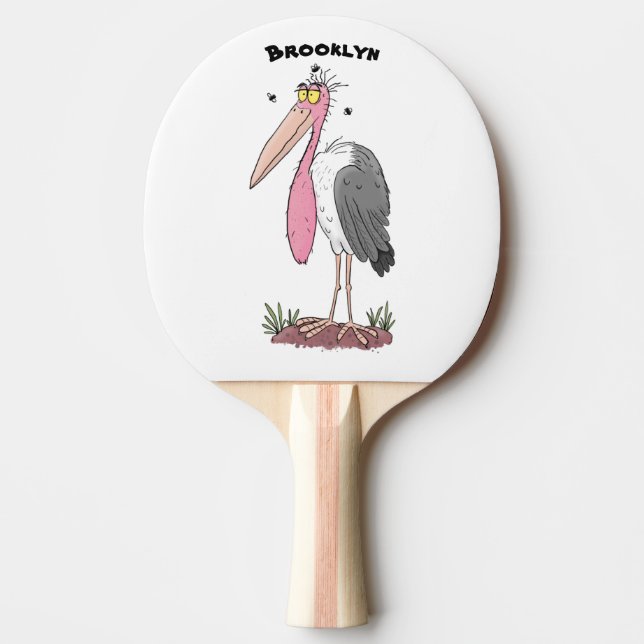 Pala De Ping Pong Funny marabou stork personalizado (Anverso)
