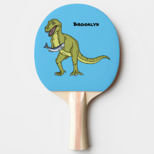 Pala De Ping Pong Funny T rex dinosaur ilustracion