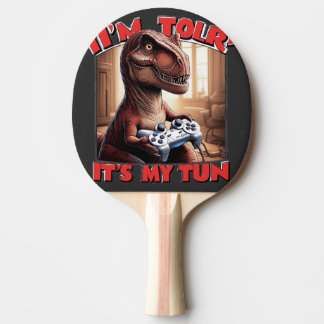Pala De Ping Pong Funny T-Rex Gamer Quote Design