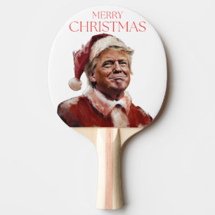 Pala De Ping Pong Funny tarjeta de Navidades de Trump Santa Claus