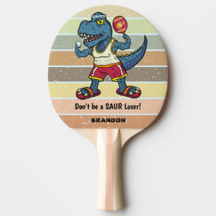 Pala De Ping Pong Funny Tyrannosaurus Rex Retro Saur Loser Personali