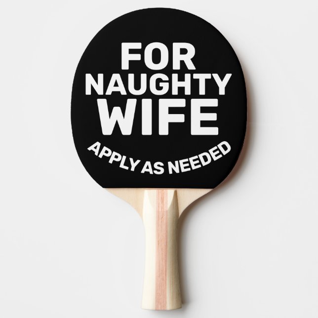 PALA DE PING PONG FUNNY WIFE PING PONG PADDLE (Anverso)