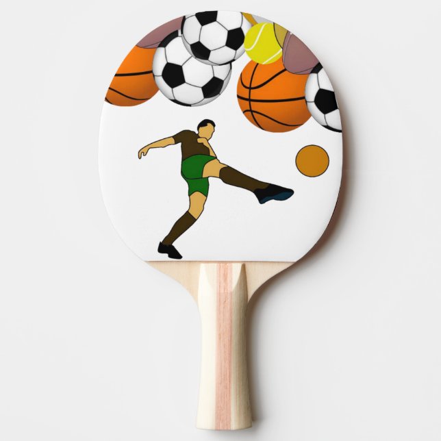 Pala De Ping Pong Fútbol Deportivo Ping Pong Paddle (Anverso)