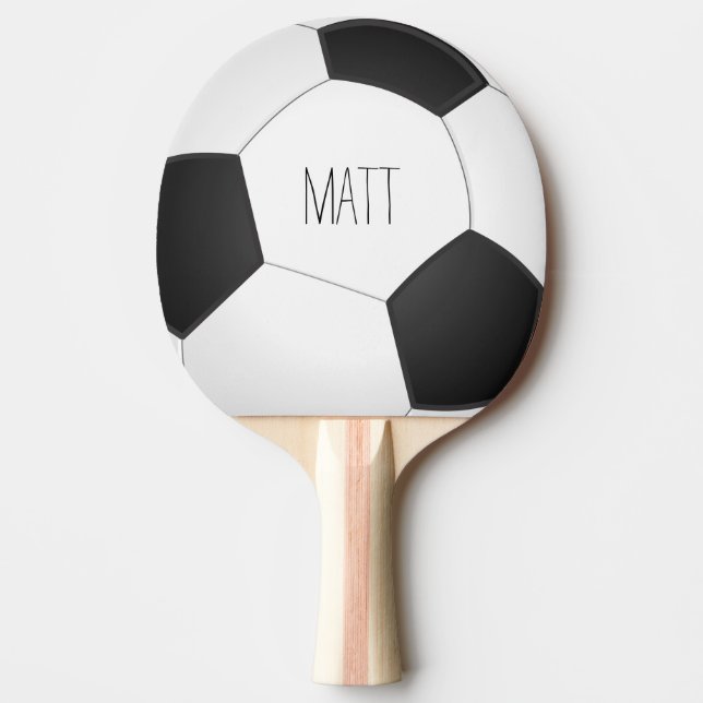 Pala De Ping Pong Fútbol personalizado (Anverso)
