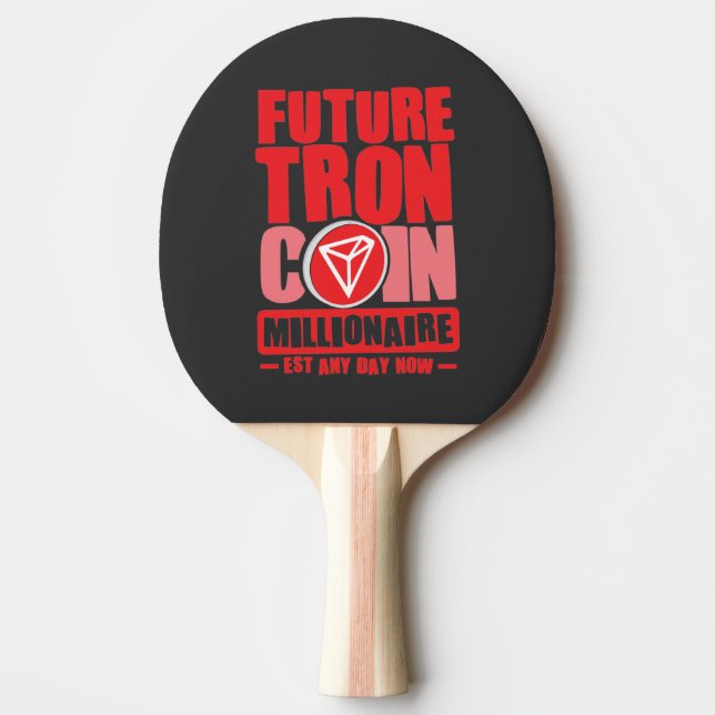 Pala De Ping Pong Futura moneda de TRON Millionaire (Anverso)
