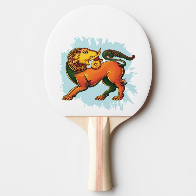 Pala De Ping Pong Gajasinha – Mythical Guardian of Strength (Anverso)