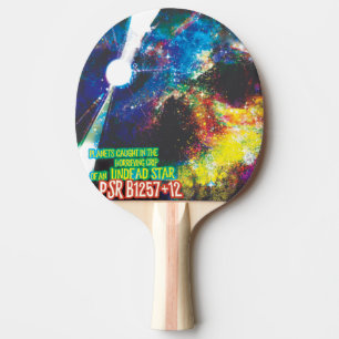 Pala De Ping Pong Galaxia de Horrores de Halloween en el mundo zombi