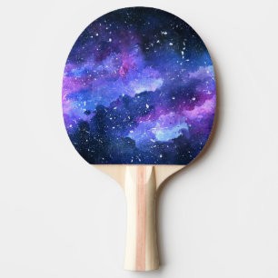 Pala De Ping Pong Galaxy Watercolor Pintura Deporte regalo para él